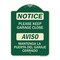 Signmission Please Keep Garage Closed Mantenga La Puerta Del Garaje Cerrado Alum Sign, 24" x 18", G-1824-23289 A-DES-G-1824-23289 - alternate 1